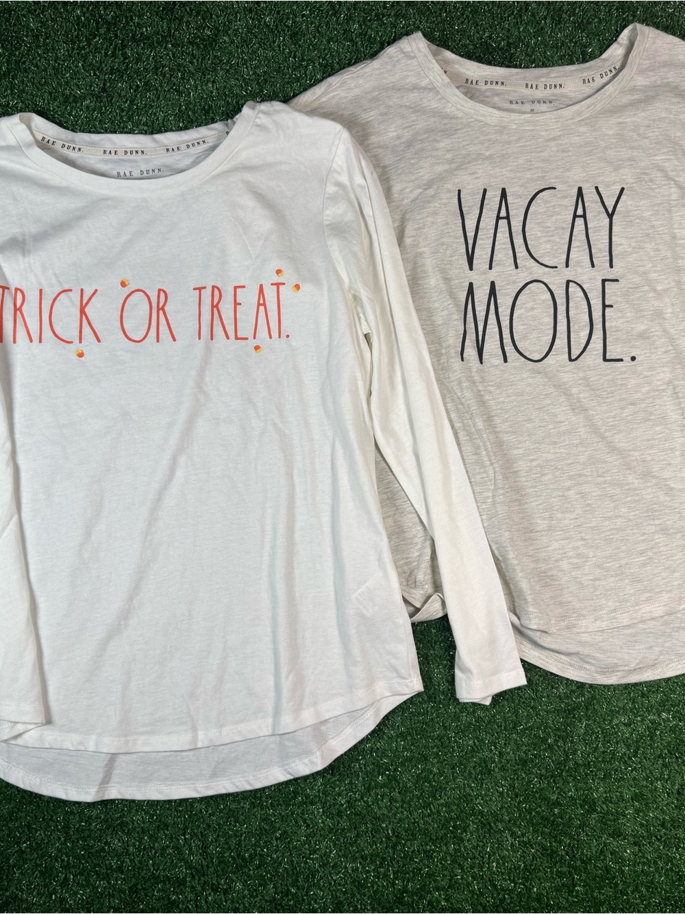 Rae Dunn Kids White "Trick or Treat" Long-Sleeve Tee with Orange Accent